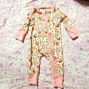 Dream BIG Little Co Bamboo Romper Preemie Beach